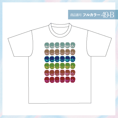 ポップなドクロデザイン49-B