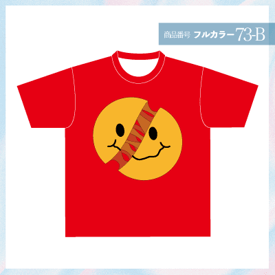 裂けてるニコちゃんマークデザイン73-B